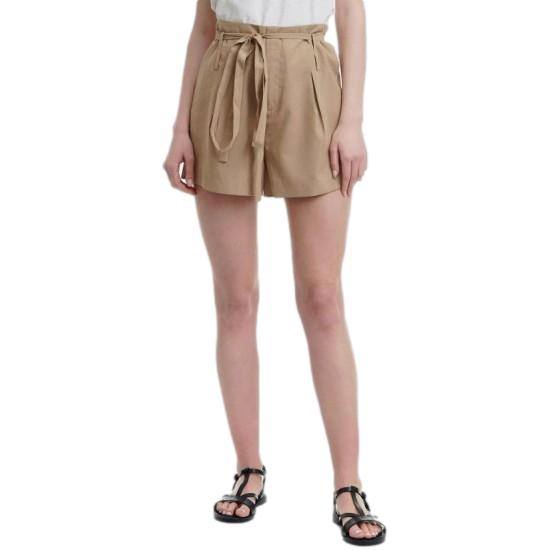 Funkybuddha Γυναικείο Σορτς με Paperbag (Μπεζ)