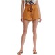 Funkybuddha Women's Linen Shorts (Yellow)