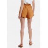 Funkybuddha Women's Linen Shorts (Yellow)