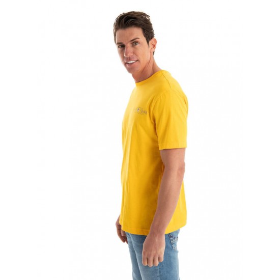 GANT Ανδρικό Βαμβακερό T-Shirt Printed Graphic Κανονική Γραμμή 2044017 733 Κίτρινο