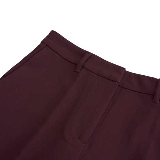 GANT Γυναικεία Παντελόνα Flare Slack Στενή Γραμμή 4150334 656 Μπορντό