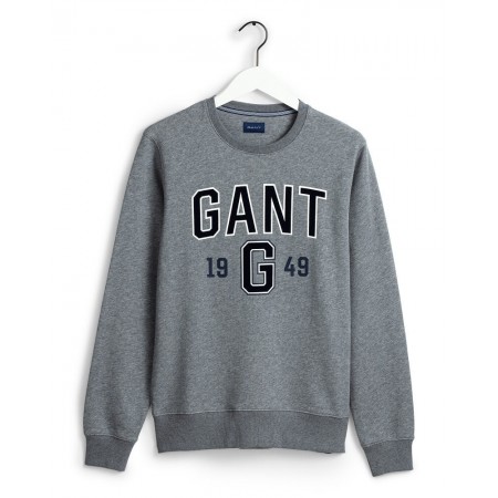 Gant Men's Gift Giving Logo Sweat 2046057 92 Grey Melange