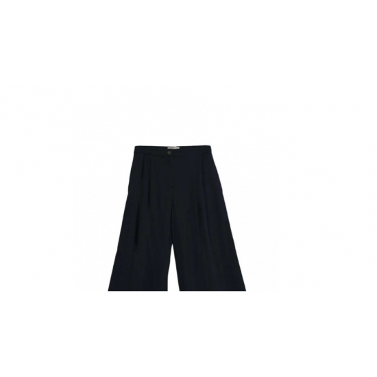 GANT Γυναικεία Βαμβακερή Παντελόνα Fluid Culotte Άνετη Γραμμή 4150346 433 Σκούρο Μπλε