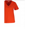 GANT Women's Cotton Regular Fit Shield V-Neck T-Shirt 4200750 679 Perfect Red