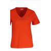 GANT Women's Cotton Regular Fit Shield V-Neck T-Shirt 4200750 679 Perfect Red