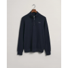 Gant Men's Cotton Wafle Texture Half Zip 2026046 433 Evening Blue