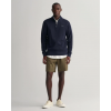 Gant Men's Cotton Wafle Texture Half Zip 2026046 433 Evening Blue