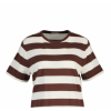 GANT Women's Regular Fit Breton Striped T-Shirt 4201578 226 Fresh Soil