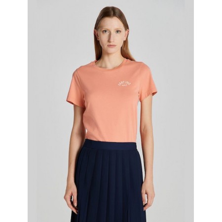 GANT Women's Cotton Regular Fit Arch T-Shirt 4200827 624 Peachy Pink