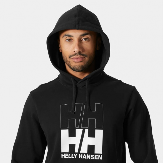 HELLY HANSEN Ανδρικό Βαμβακερό Φούτερ Core Graphic Hoodie Regular Fit 54524-994 Black (Μαύρο)