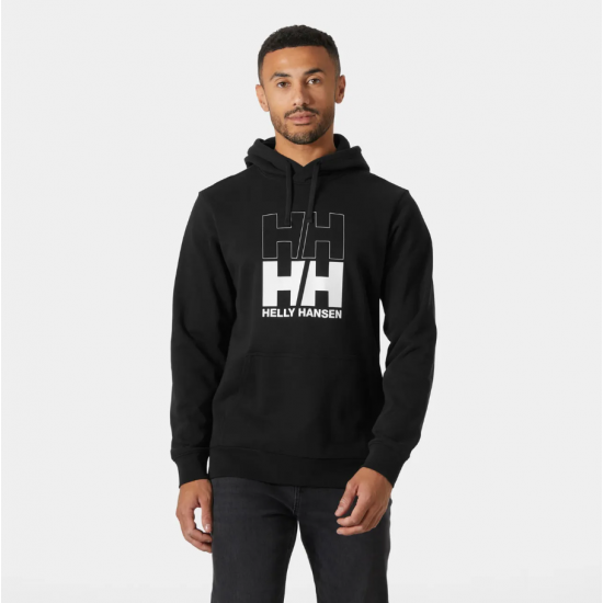 HELLY HANSEN Ανδρικό Βαμβακερό Φούτερ Core Graphic Hoodie Regular Fit 54524-994 Black (Μαύρο)