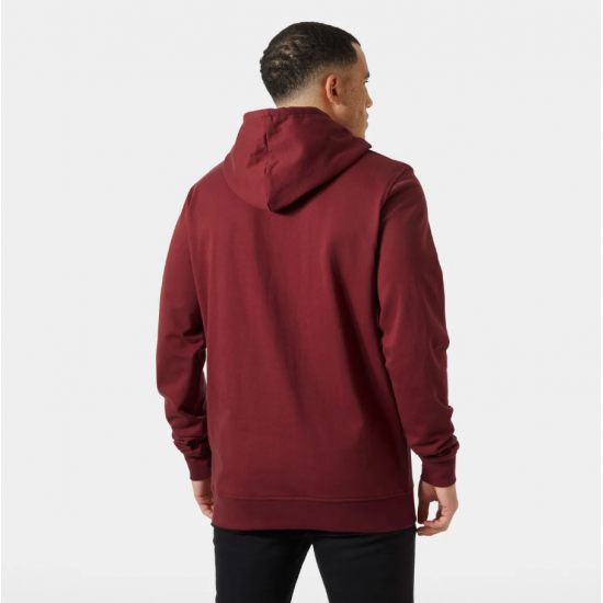 HELLY HANSEN Ανδρικό Βαμβακερό Φούτερ Nord Graphic Pull Over Hoodie Regular Fit 62975-180 Mars Red (Μπορντό)