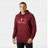 HELLY HANSEN Ανδρικό Βαμβακερό Φούτερ Nord Graphic Pull Over Hoodie Regular Fit 62975-180 Mars Red (Μπορντό)