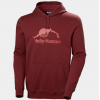 HELLY HANSEN Ανδρικό Βαμβακερό Φούτερ Nord Graphic Pull Over Hoodie Regular Fit 62975-180 Mars Red (Μπορντό)