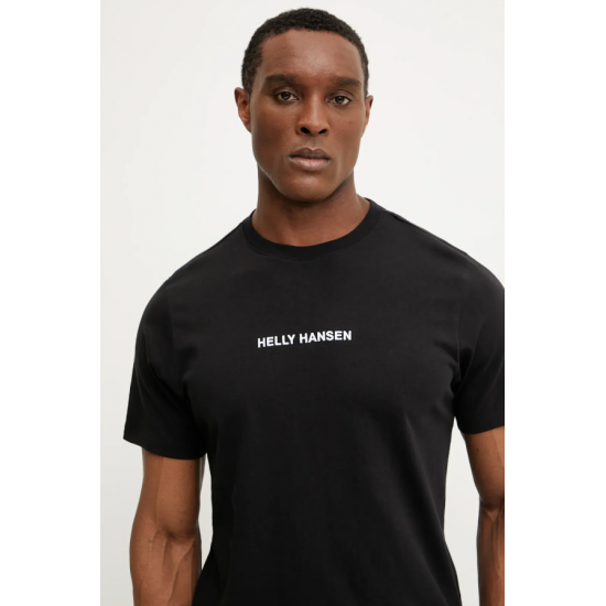 Helly Hansen Ανδρικό Core T-Shirt με Λογότυπο HEH Logo 54598-990 (Μαύρο)