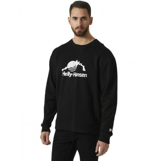 HELLY HANSEN Ανδρικό Φούτερ Crew-Neck Sweater Regular Fit 53891-992 Black (Μαύρο)