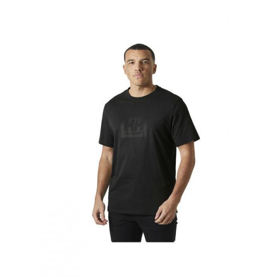 Helly Hansen Ανδρικό T-Shirt με Λογότυπο HH BOX 54597-990 (Μαύρο)