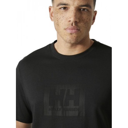 Helly Hansen Ανδρικό T-Shirt με Λογότυπο HH BOX 54597-990 (Μαύρο)