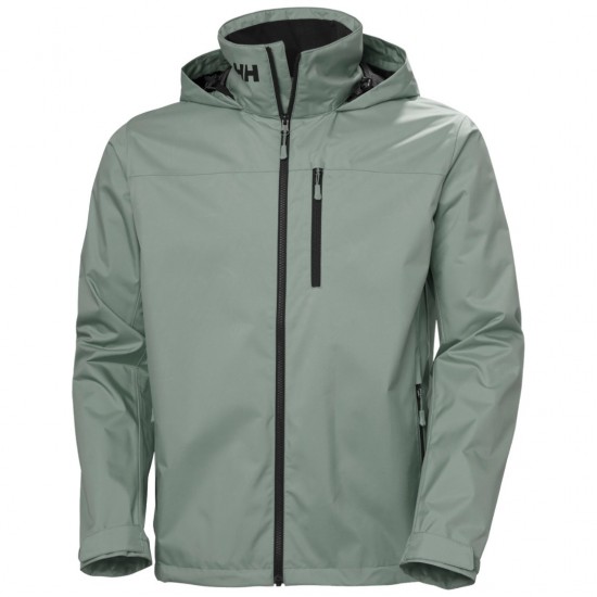 HELLY HANSEN Ανδρικό Αδιάβροχο Μπουφάν Crew Hooded Jacket 2.0 34443-485 (Cactus Grey)