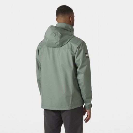 HELLY HANSEN Ανδρικό Αδιάβροχο Μπουφάν Crew Hooded Jacket 2.0 34443-485 (Cactus Grey)