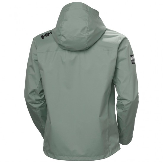 HELLY HANSEN Ανδρικό Αδιάβροχο Μπουφάν Crew Hooded Jacket 2.0 34443-485 (Cactus Grey)