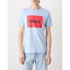 HUGO BOSS Men's Crew-Neck T-Shirt In Cotton Jersey Dulive222 50467952 455 Light Blue