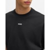 HUGO Ανδρικό Βαμβακερό T-Shirt Dapolino Relaxed Fit 50488330 001 (Μαύρο)