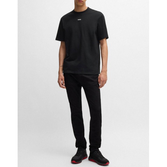 HUGO Ανδρικό Βαμβακερό T-Shirt Dapolino Relaxed Fit 50488330 001 (Μαύρο)