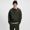 HUGO Ανδρικό Βαμβακερό Φούτερ Λαιμόκοψη Relaxed Fit Sweatshirt Dettil 50533689 309 Πράσινο