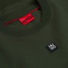 HUGO Ανδρικό Βαμβακερό Φούτερ Λαιμόκοψη Relaxed Fit Sweatshirt Dettil 50533689 309 Πράσινο