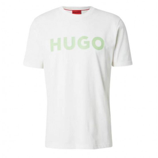 HUGO BOSS Ανδρικό Βαμβακερό T-shirt Regular Fit Dulivio 50467556-102 (Λευκό)