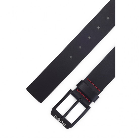 HUGO Ανδρική Δερμάτινη Ζώνη Gelio-B_Sz40 50503404 001(Black)