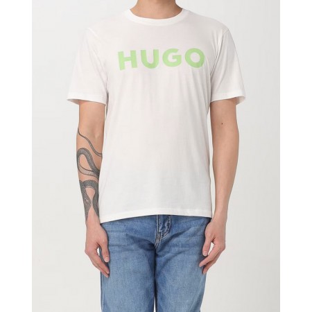 HUGO BOSS Ανδρικό Βαμβακερό T-shirt Regular Fit Dulivio 50467556-102 (Λευκό)