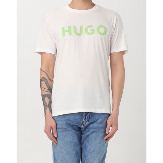 HUGO BOSS Ανδρικό Βαμβακερό T-shirt Regular Fit Dulivio 50467556-102 (Λευκό)
