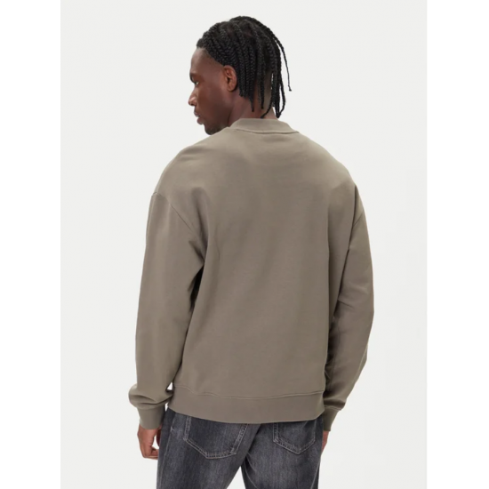 HUGO Ανδρικό Βαμβακερό Φούτερ Dapocrew Relaxed Fit 50525892 032 (Γκρί)