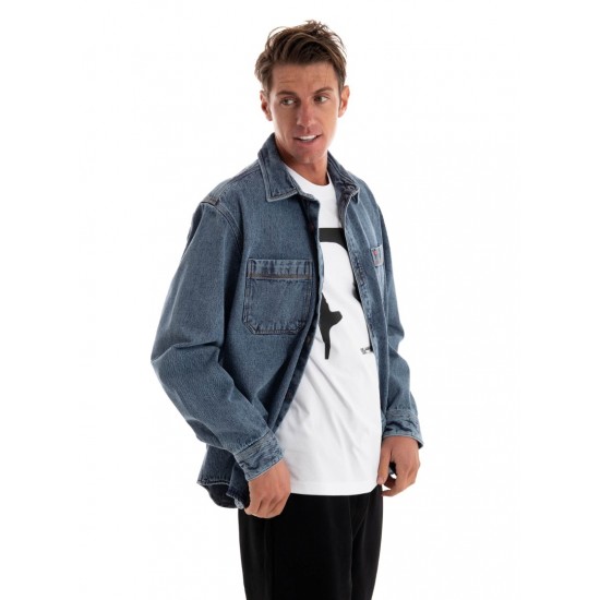 HUGO BOSS Ανδρικό Oversized Jean Jacket  Erato 50520112 - 410 (Μπλε)