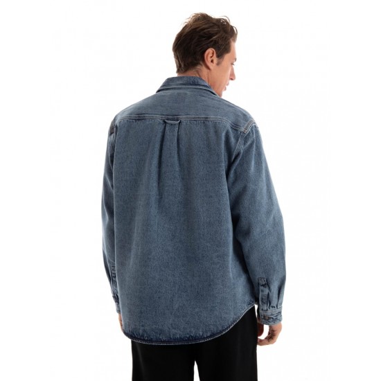 HUGO BOSS Ανδρικό Oversized Jean Jacket  Erato 50520112 - 410 (Μπλε)