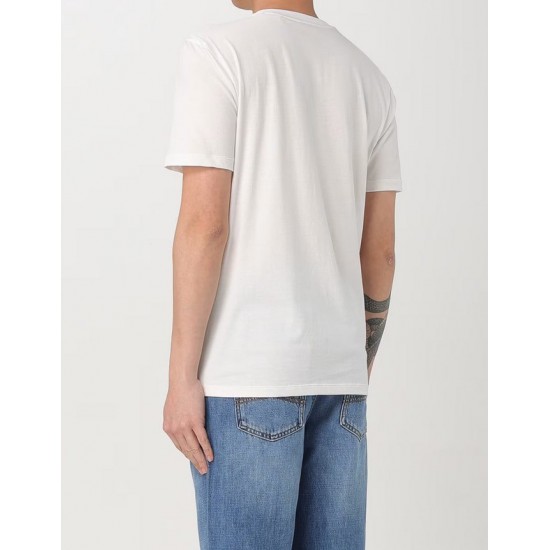 HUGO BOSS Ανδρικό Βαμβακερό T-shirt Regular Fit Dulivio 50467556-102 (Λευκό)