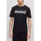 HUGO Ανδρικό Βαμβακερό T-shirt Regular Fit Dulivio 50467556 002 (Μαύρο)
