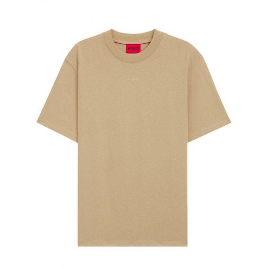 HUGO Ανδρικό Βαμβακερό T-Shirt Dapolino Relaxed Fit 50488330 269 (Medium Beige)