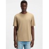 HUGO Ανδρικό Βαμβακερό T-Shirt Dapolino Relaxed Fit 50488330 269 (Medium Beige)