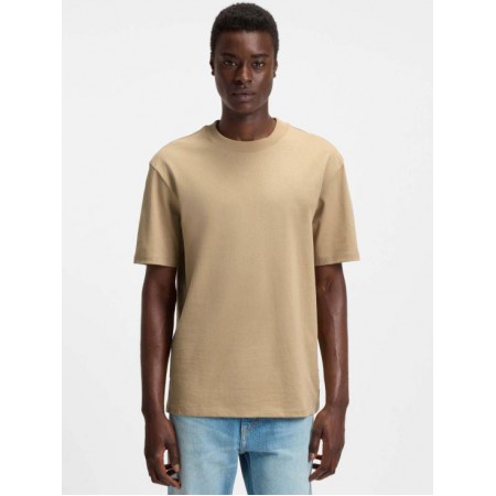 HUGO Ανδρικό Βαμβακερό T-Shirt Dapolino Relaxed Fit 50488330 269 (Medium Beige)