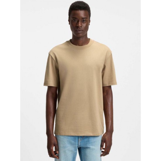 HUGO Ανδρικό Βαμβακερό T-Shirt Dapolino Relaxed Fit 50488330 269 (Medium Beige)