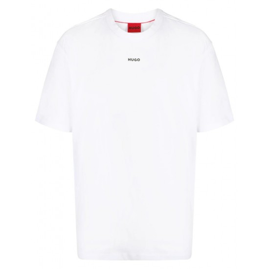 HUGO Ανδρικό Βαμβακερό T-Shirt Dapolino Relaxed Fit 50488330 100(Λευκό)