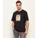 HUGO Ανδρικό Βαμβακερό T-Shirt Damoru Regular Fit 50557679-001 (Black)