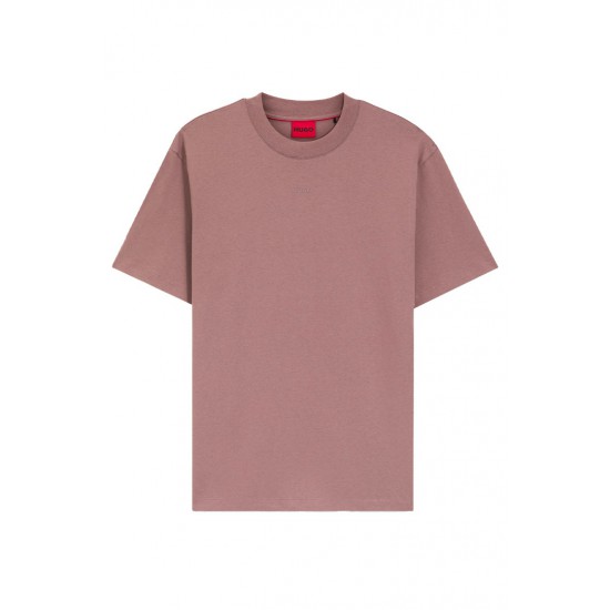 HUGO Ανδρικό Βαμβακερό T-Shirt Dapolino Relaxed Fit 50488330 236 (Light Pastel Brown)