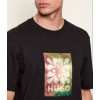 HUGO Ανδρικό Βαμβακερό T-Shirt Damoru Regular Fit 50557679-001 (Black)