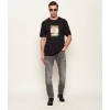 HUGO Ανδρικό Βαμβακερό T-Shirt Damoru Regular Fit 50557679-001 (Black)