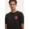 HUGO Ανδρικό Βαμβακερό T-shirt Regular Fit με Logo στο στήθος Dimoniti 50522434-001 (Μαύρο)