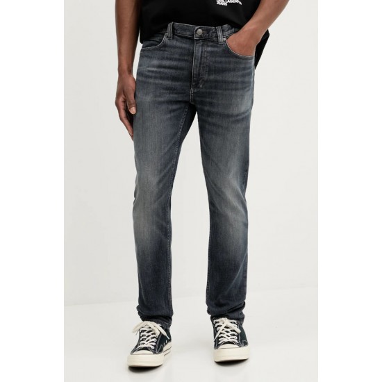 HUGO Ανδρικό Παντελόνι Jean Ελαστικό 734 Slim Fit 50542675 013 Γκρι